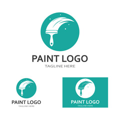 Paint Logo Template vector icon illustration design