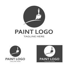 Paint Logo Template vector icon illustration design