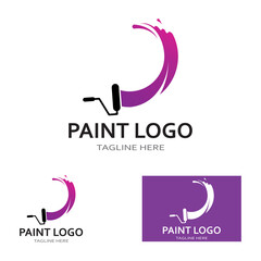 Paint Logo Template vector icon illustration design