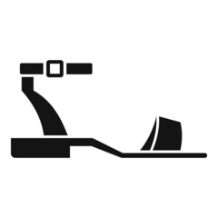 Comfort sandal icon simple vector. Woman shoe