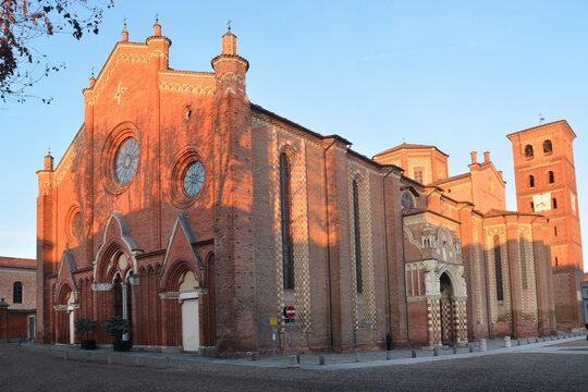 Asti, Piedmont, Italy - The cathedral of Santa Maria Assunta.