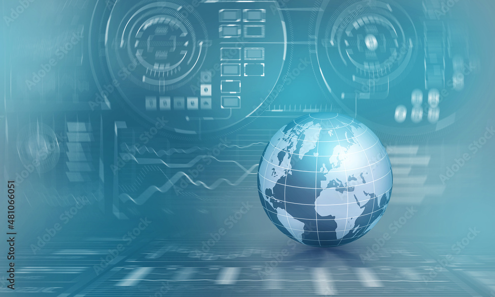 Poster global communication and technology image