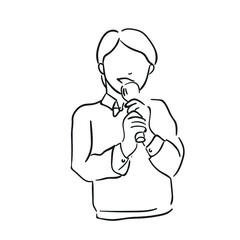 design vector oneline illustration people singing 