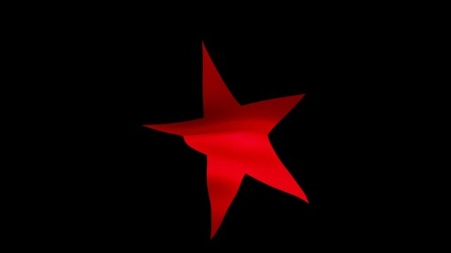 Zapatista flag. National 3d Zapatista flag waving seamless loop animation. Zapatista flag HD Background Slow Motion video. Zapatista flag Closeup 1080p HD video for presentation, tourism, vocation,
