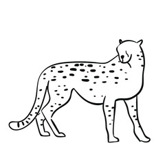 Design vector oneline drawing art of animals easy 