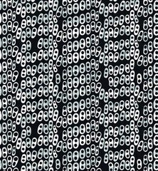 Monochrome sea urchin surface pattern for background textures and textiles.
