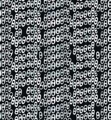 Monochrome sea urchin surface pattern for background textures and textiles.