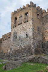 Fototapeta na wymiar towers and powerful stone walls in the fortress