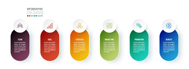 Infographic template business concept  with option.