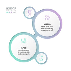 Infographic template business concept  with diagram.