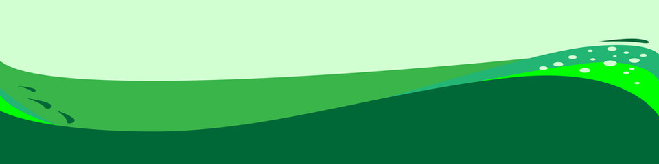 Green Wide Banner Background