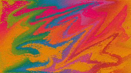 Obraz na płótnie Canvas Abstract multi color background with painted strokes on textured canvas