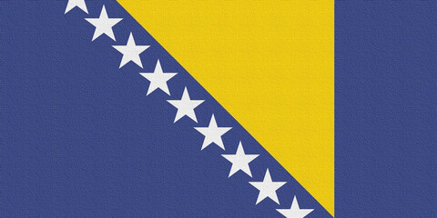 Illustration of the national flag of Bosnia