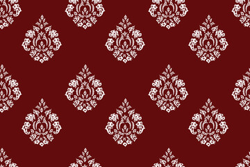 seamless raster pano wallpaper with vintage elements