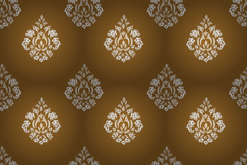 seamless raster pano wallpaper with vintage elements
