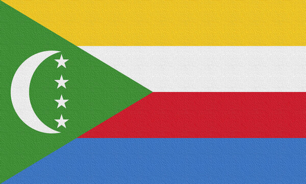Illustration of the national flag of Comoros