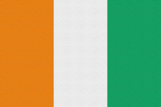 Illustration of the national flag of Cote d'Ivoire