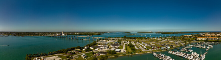 Aerial photo Ft Pierce Wastewater Treatment