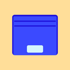 Wallet Cartoon Flat Vector Illustration