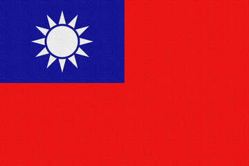 Illustration of the national flag of Taiwan