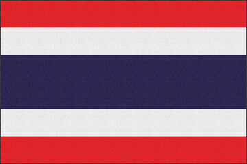 Illustration of the national flag of Thailand