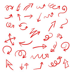 손그림 화살표 마크 아이콘 세트