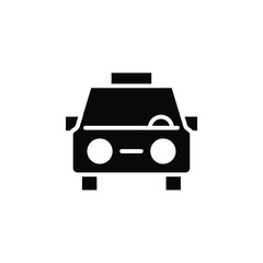 Cab, Taxi, Travel, Transportation Solid Icon, Vector, Illustration, Logo Template. Suitable For Many Purposes.