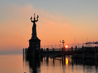Bodensee bei Konstanz im Winter