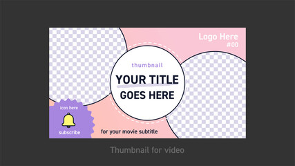 サムネイルデザイン　ビデオやWEBバナーなどのカバー写真