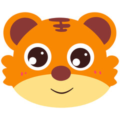 tiger drawing for the kids, painting of baby tiger, wildlife or wild animal, the sign of power and danger