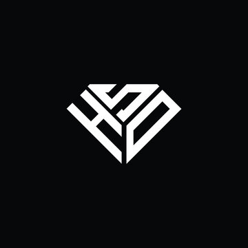 HSD letter logo creative design. HSD unique design