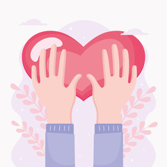 hands giving heart