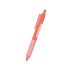 A red pen, stationery vector cartoon icon for office and school
