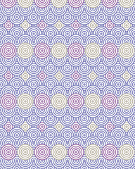 Circular vector patterns illustration