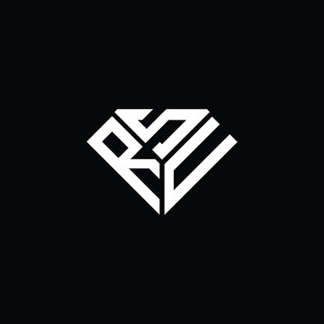RSU letter logo creative design. RSU unique design