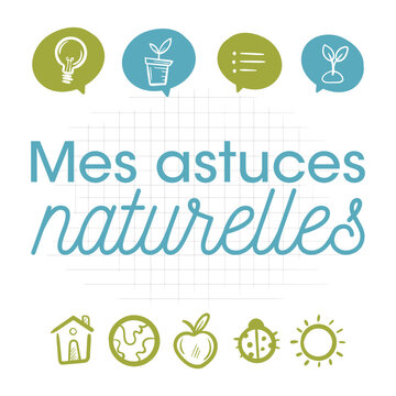 Mes astuces naturelles - Titre et illustrations 