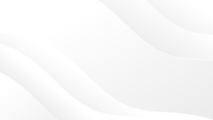 abstract modern white and grey gradient curve pattern background for website banner and presentation cover template design