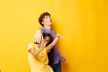 teenagers Friendship posing fun studio Lifestyle unaltered
