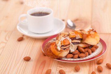 cup of coffee with cookies