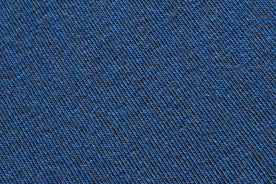 Blue knitted pattern texture as background