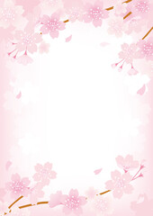 桜の背景イラスト