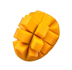 Beautiful delicious mango isolated on white table background.