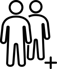 group of people line icon