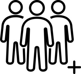 group of people line icon
