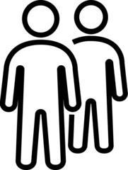 group of people line icon