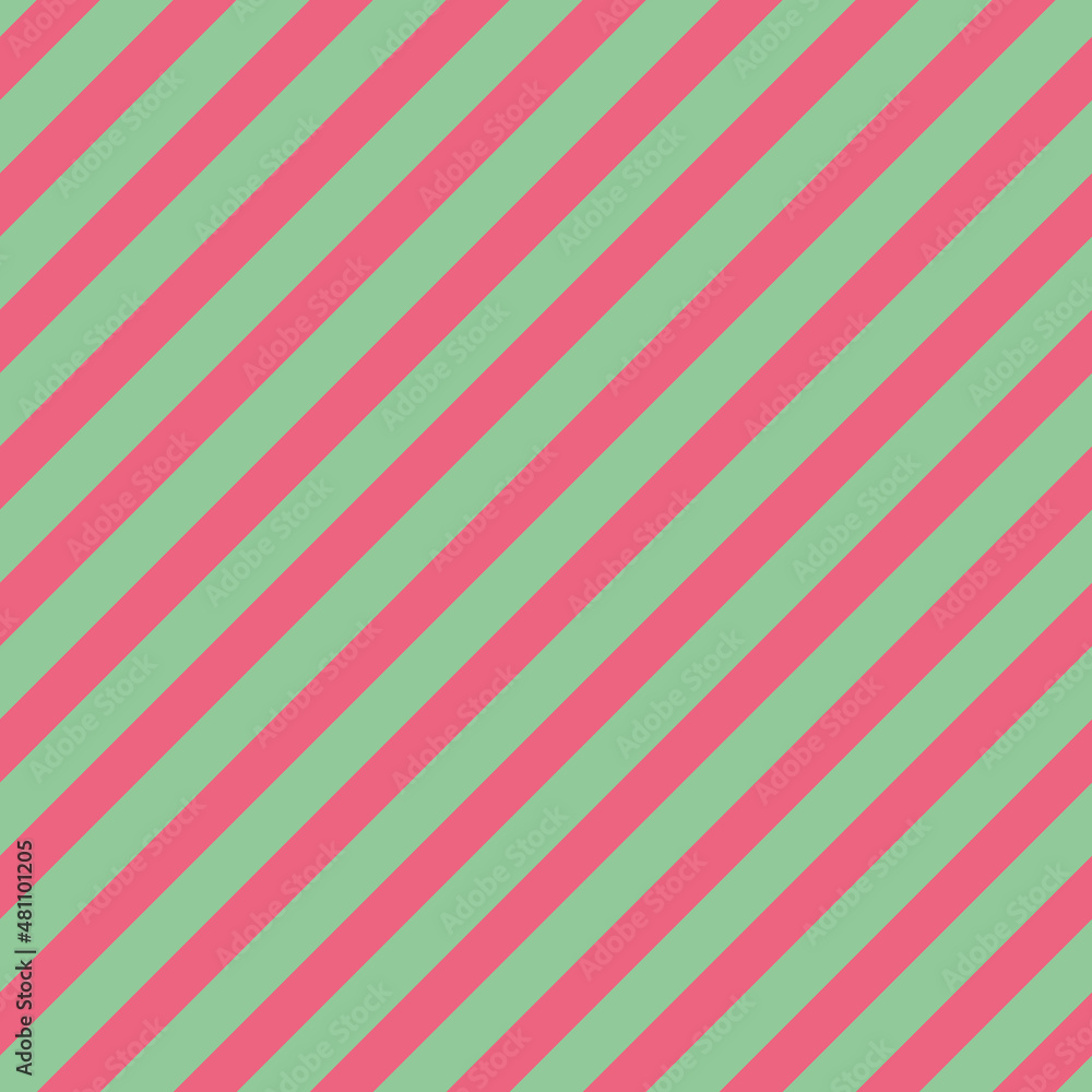 Poster mint green light pink diagonal stripes vector seamless repeat pattern print background
