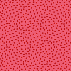 Red dots on pink background vector seamless repeat pattern print 