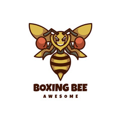Illustration vector graphic of Boxing Bee, good for logo design