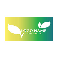 leaf logo icon vector design template