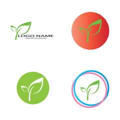 leaf logo icon vector design template